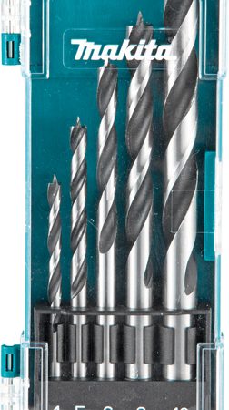 Makita D-72861 5-dijelni set svrdala za drvo (4,5,6,8,10mm)