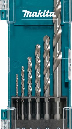 Makita D-75742 6-dijelni set HSS-G svrdala za metal 2,3,4,5,6,8mm
